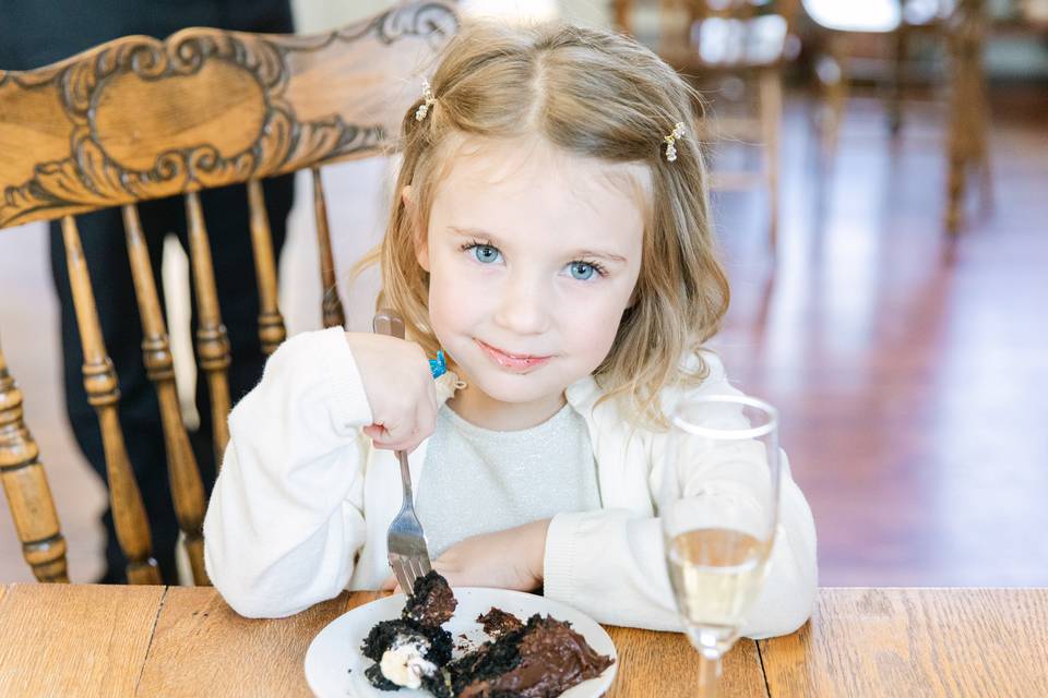 Child Eating Cake