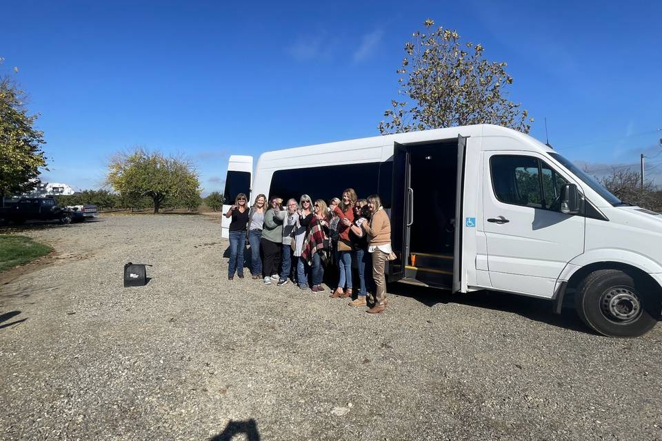 Wine Tour Limo Van