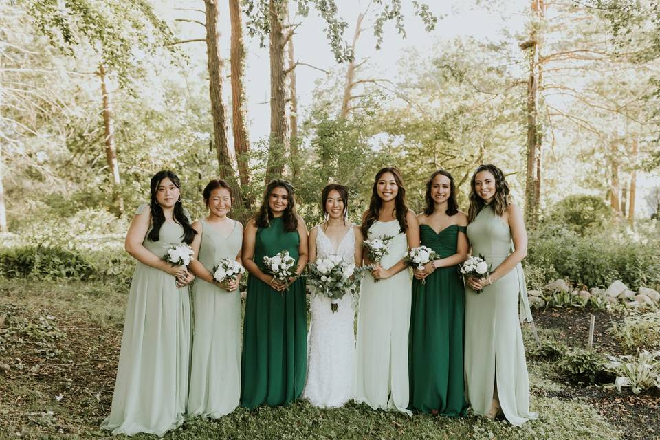 Mixed Green | Real Wedding