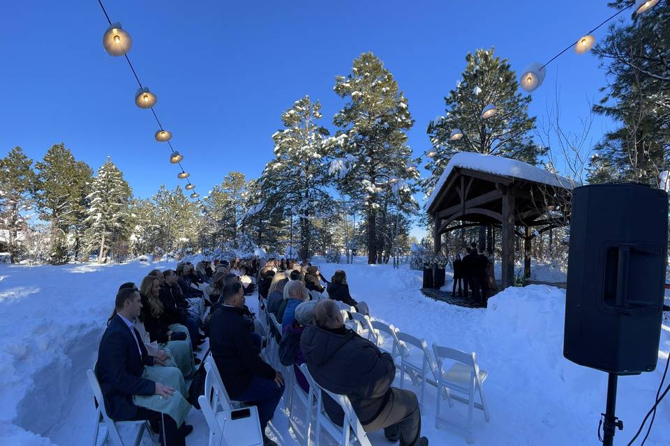 Snow wedding