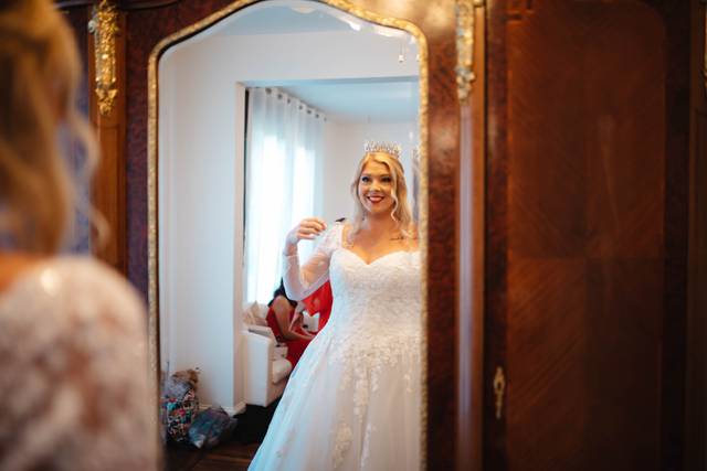 Bride in Mirror