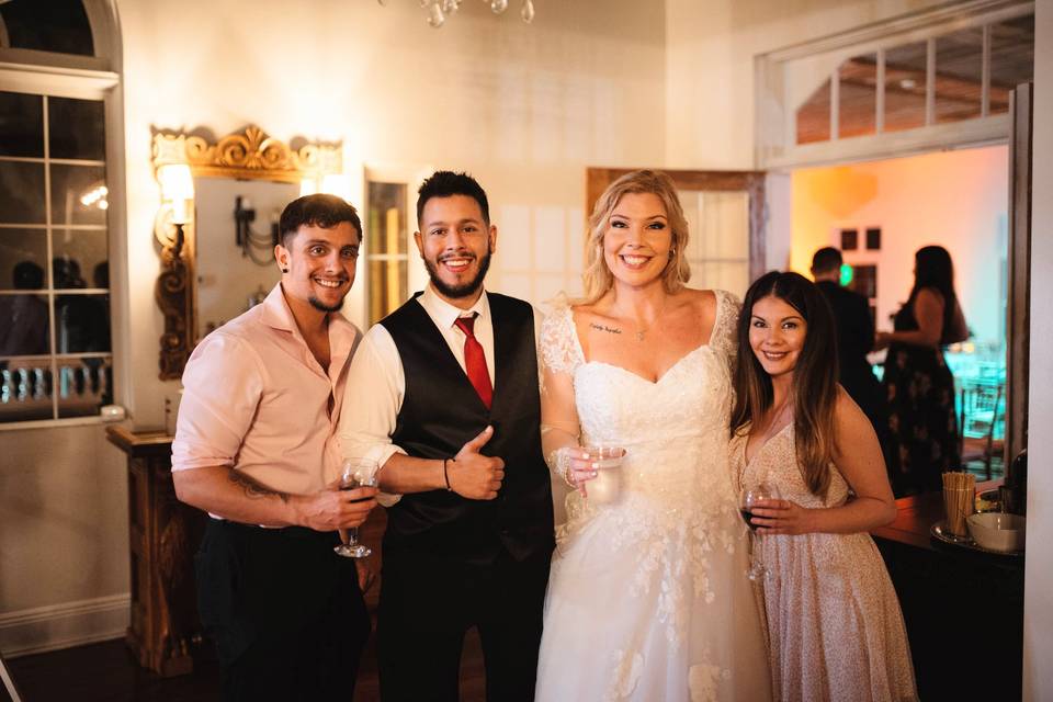 Family Photo Wedding Reception