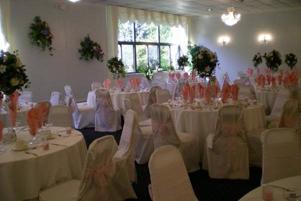Pink Organza Chair Covers & Sashes