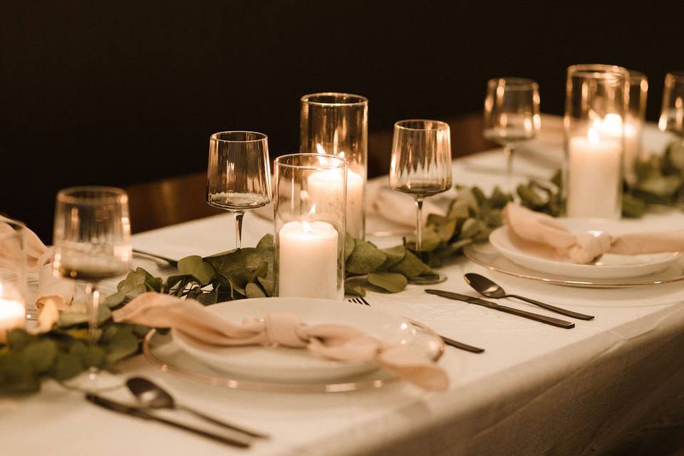 Wedding tablescape