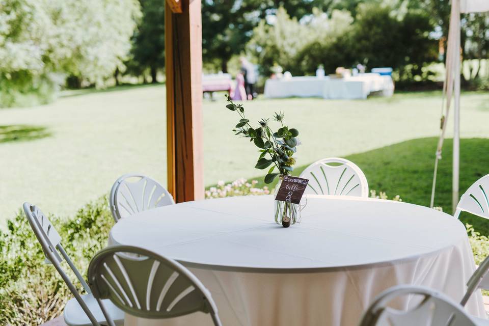 Reception in the Pavilion