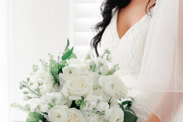 White and green bouquet