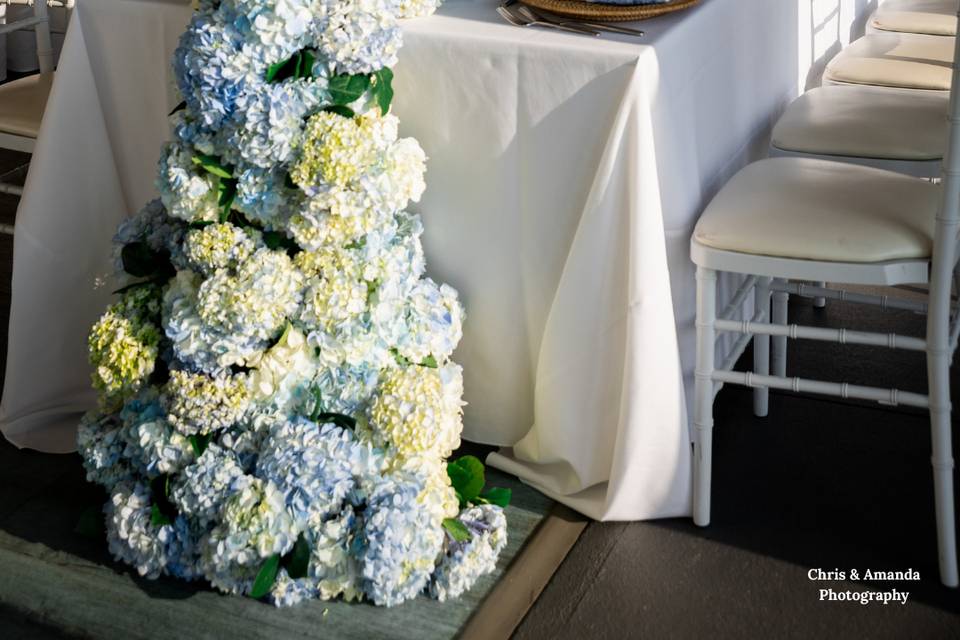 Blue and White Details