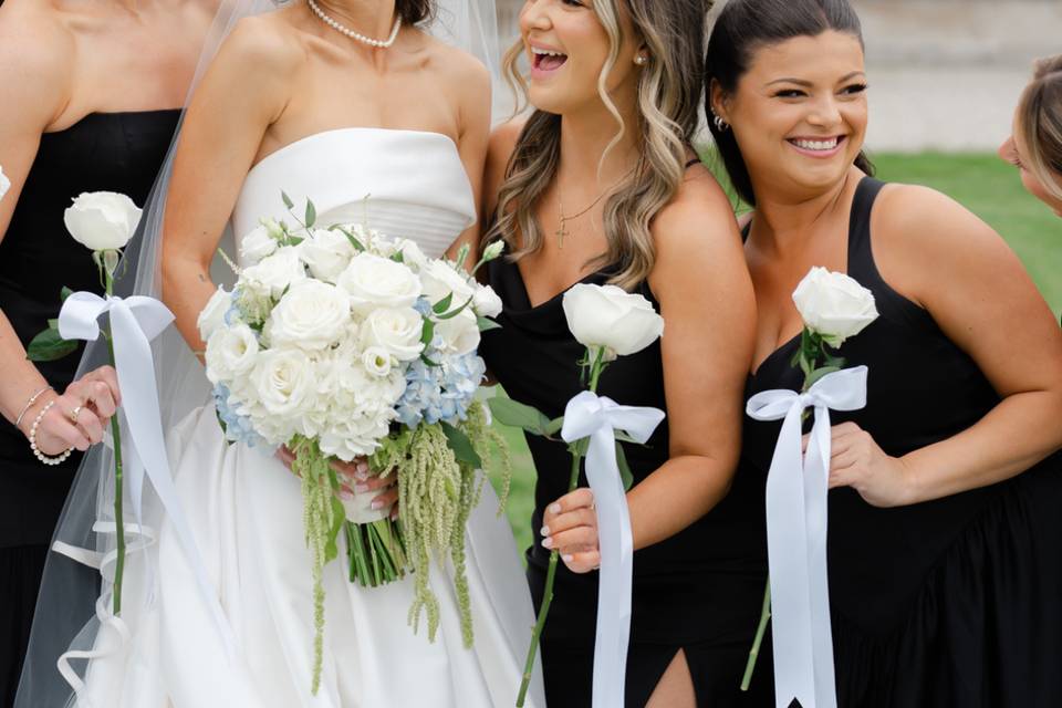 All white Bouquet