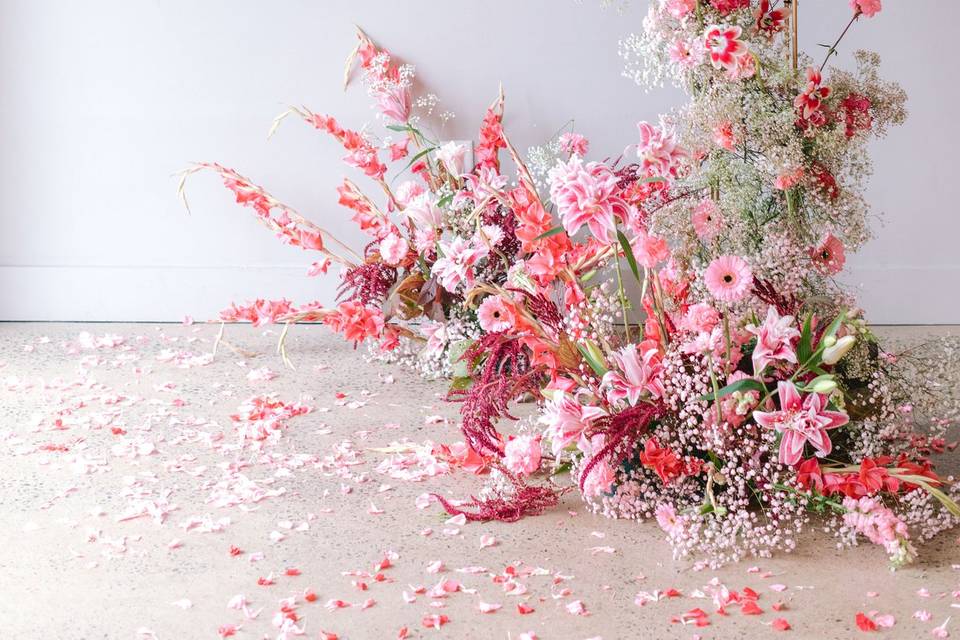 Floral installation by Zéla