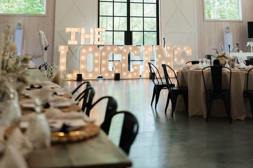 Reception barn