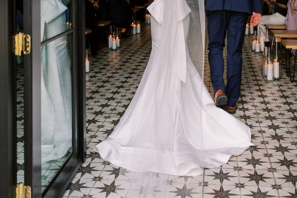 Here comes the bride