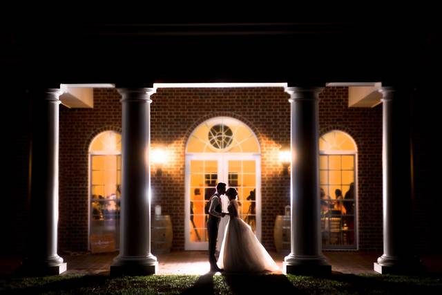 The bride and groom