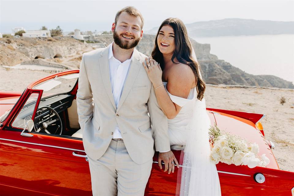 Santorini lux wedding