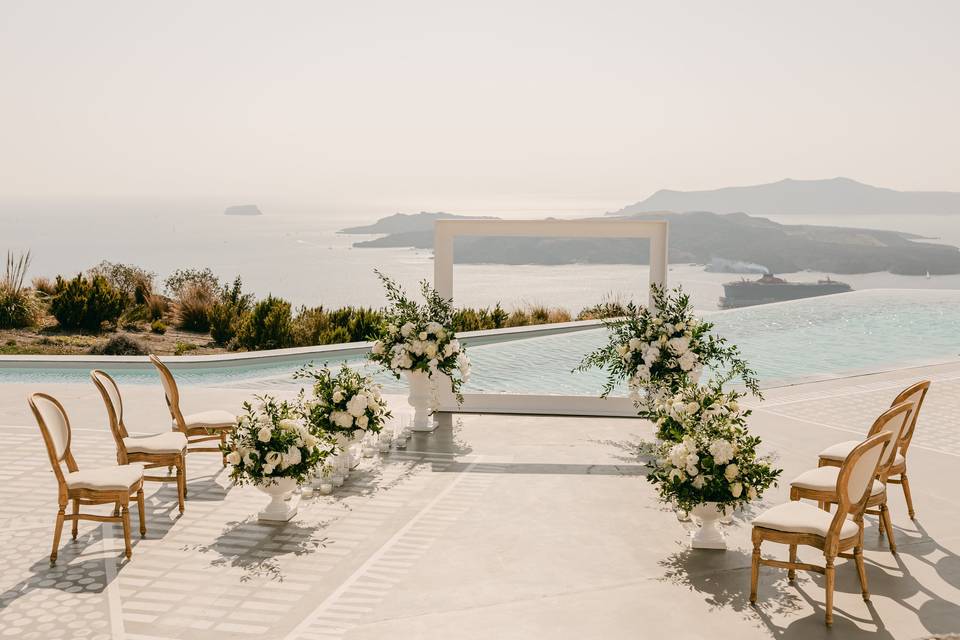 Santorini Luxury micro wedding