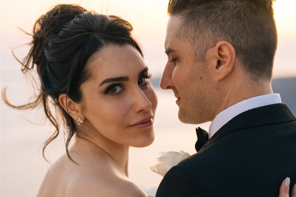 Santorini luxury wedding