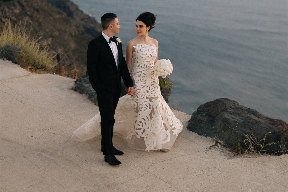 Santorini luxury wedding