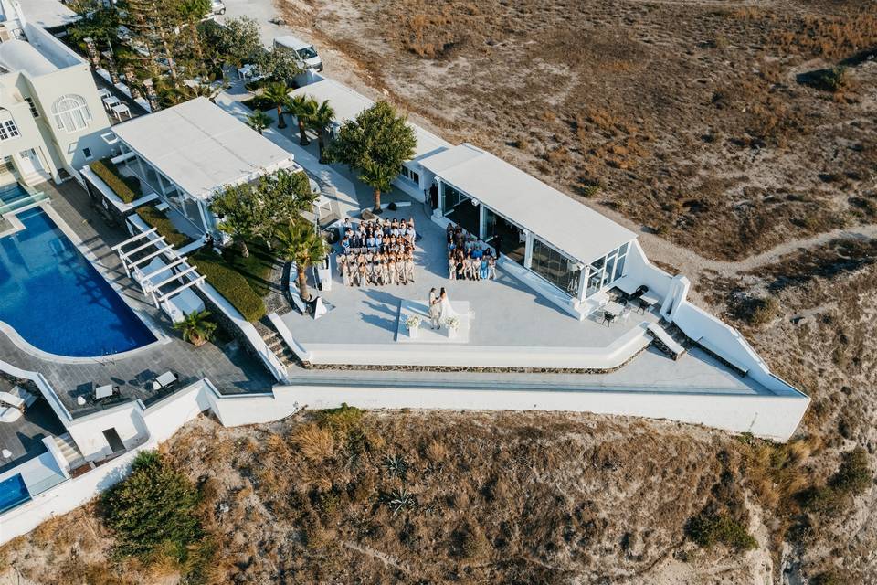 Santorini lux wedding