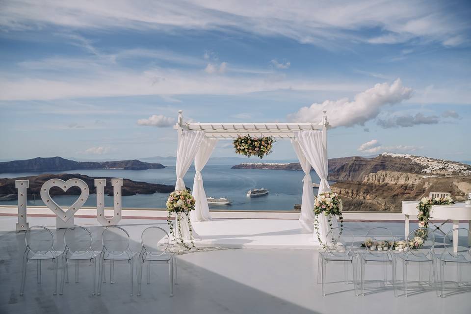 Santorini Intimate wedding