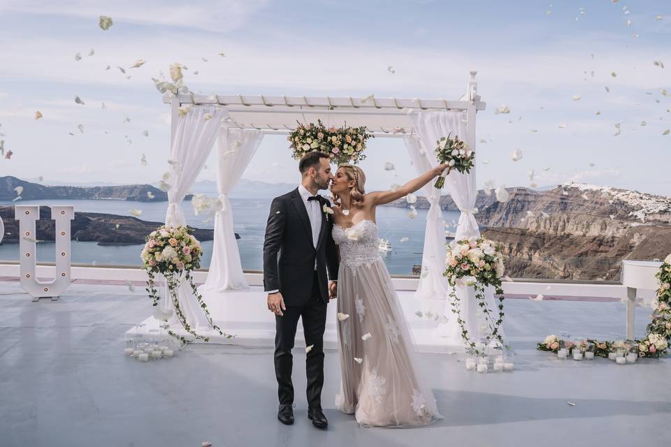 Santorini Intimate wedding