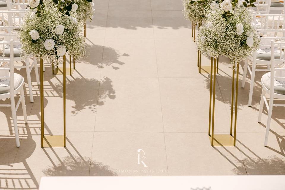 White and pink romance