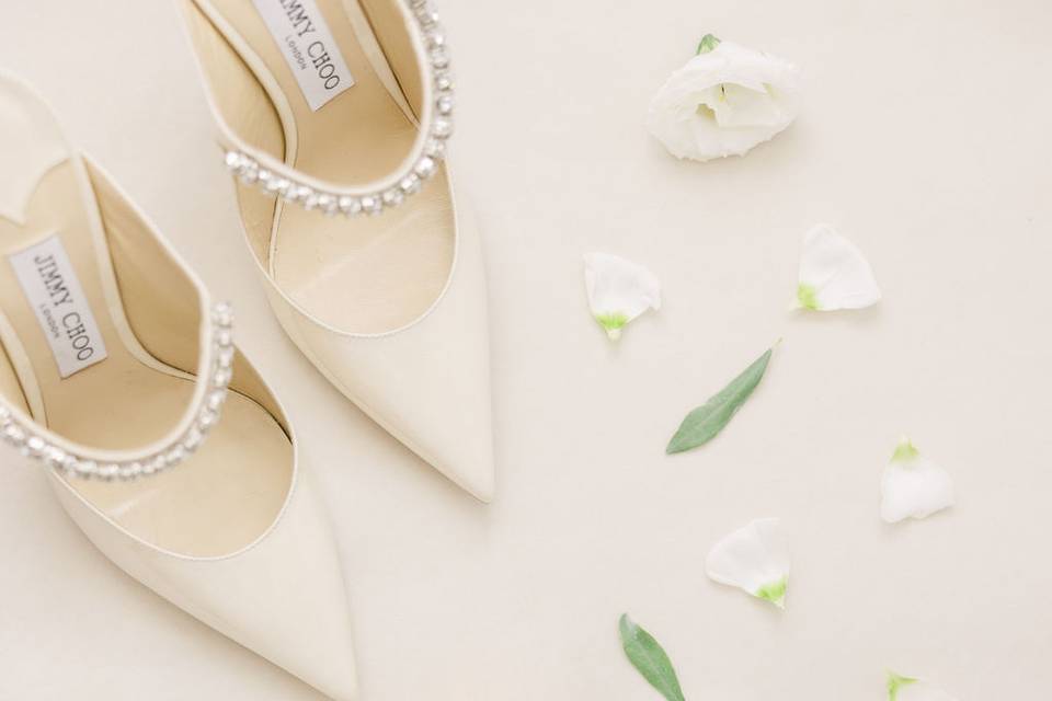 White&Gold Santorini Wedding