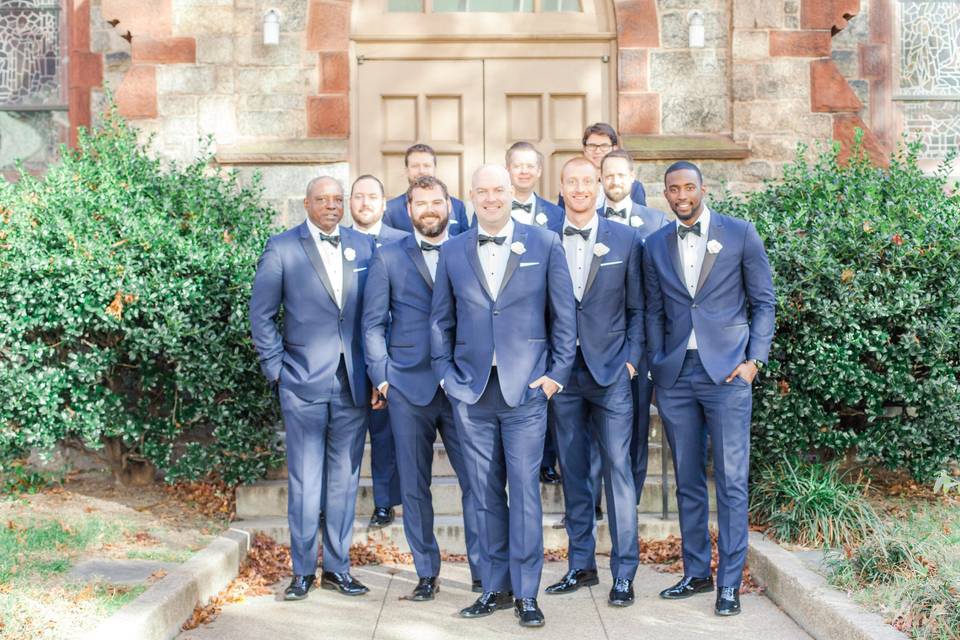 Groom and the groomsmen