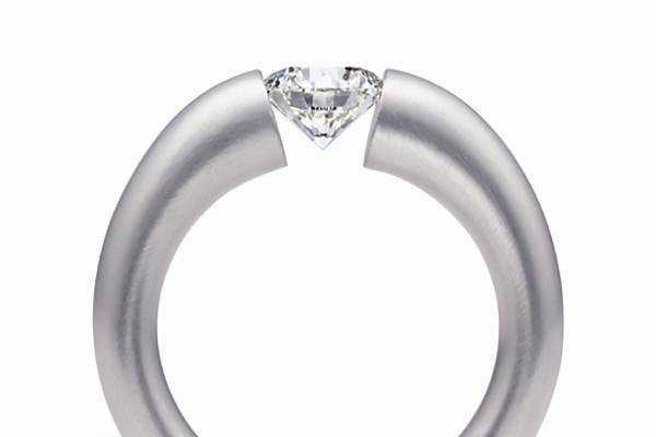 Lucia' Diamond Tension Ring, Ivory - Hamilton Hill