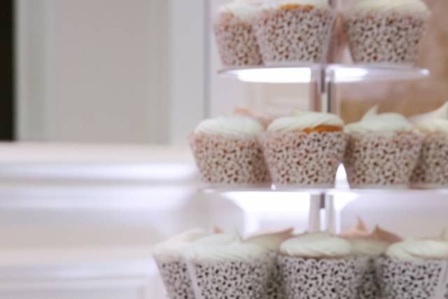 Cake and cupcake tower