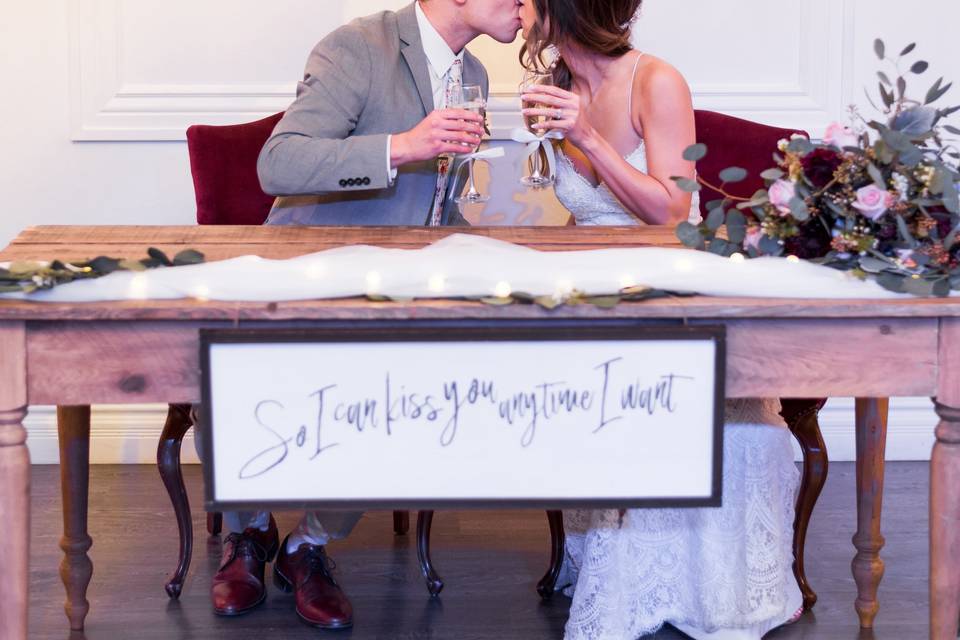 We can kiss anytime we want no