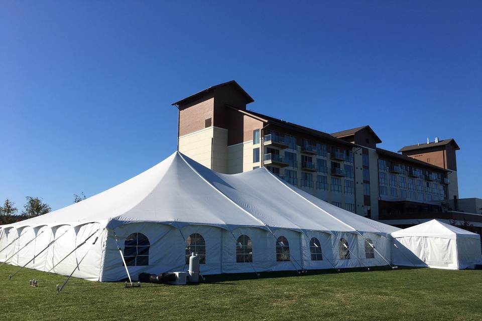 Marquee with windows