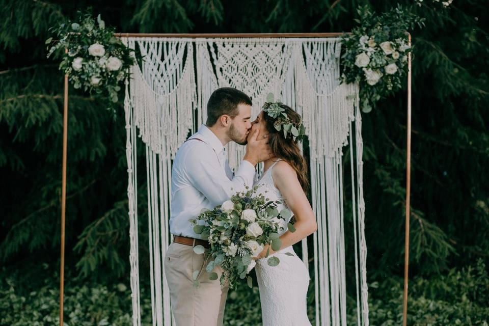 Wedding kiss