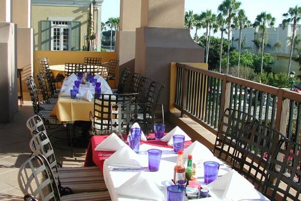 The Mambo Terrace offers a great view of Downtown Disney.