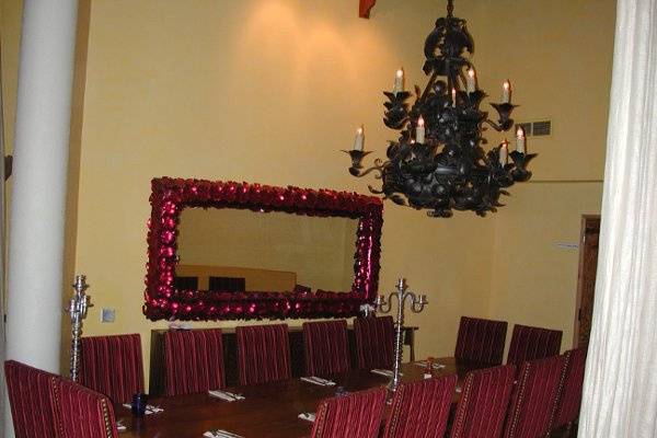 The Rhumba Room is a private area that can hold up to 16 guests.