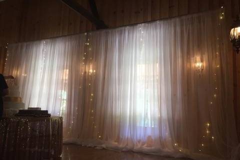 Curtains and lights