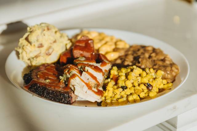 Traditionally plated meals