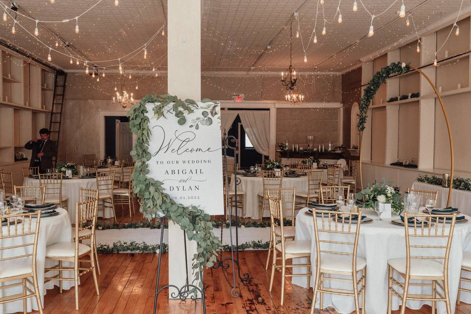 An intimate venue.