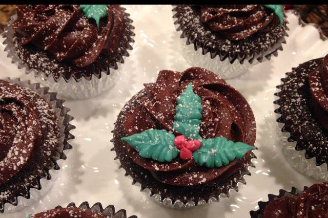 Christmas cupcakes