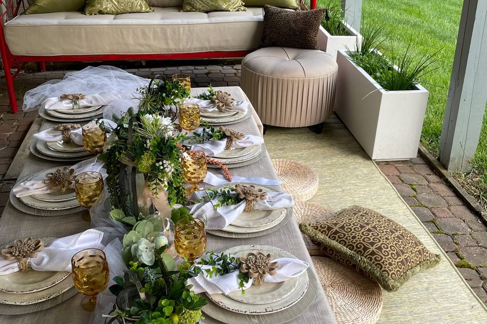 Glam Picnic Home Bridal Shower