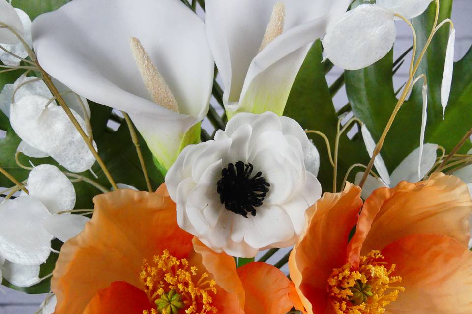 Calla Lilly and Poppy Florals