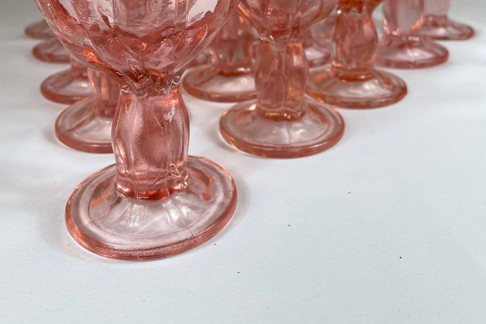 Rental Vintage Goblets - Pink