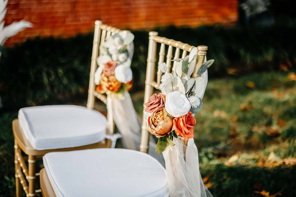 Custom Rental Chair Decor