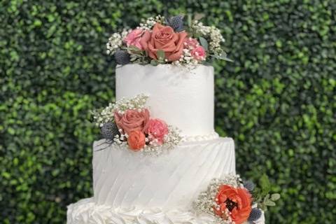 Rosette Wedding Cake