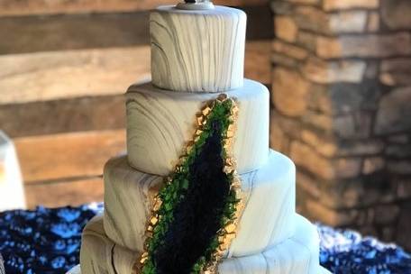 Geode Wedding Cake