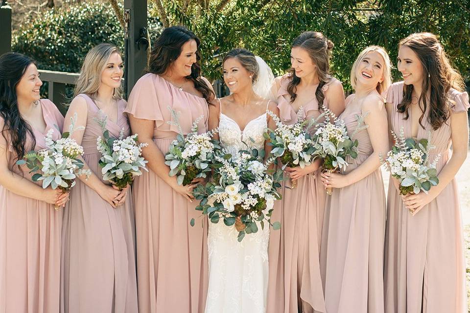 A bride and her girls!