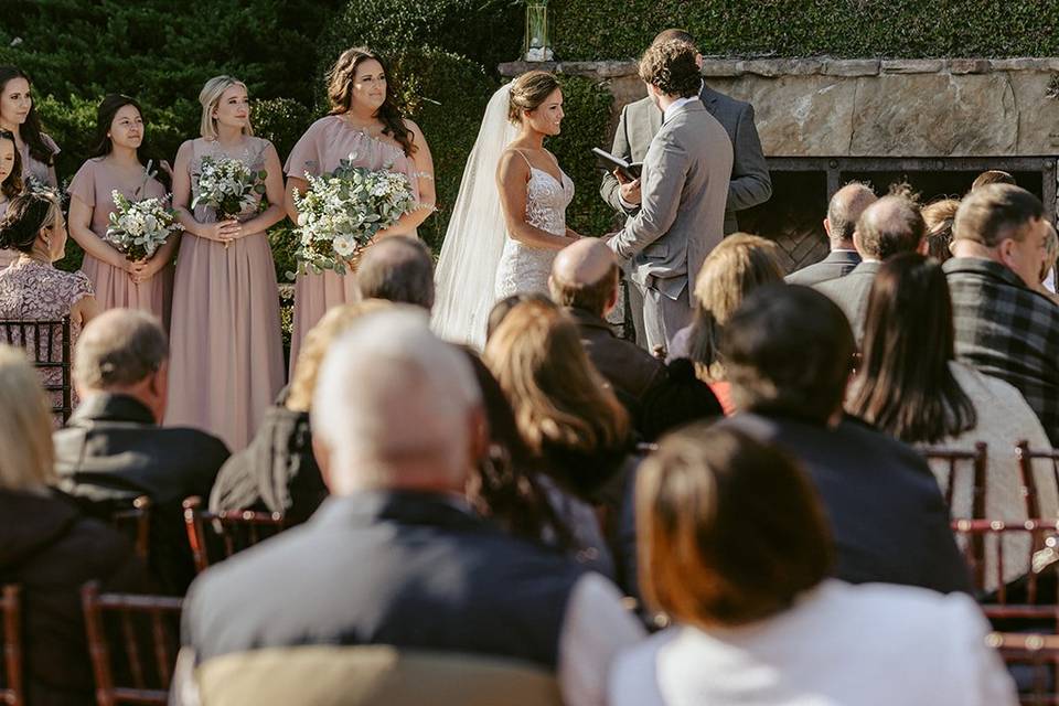 A courtyard ceremony