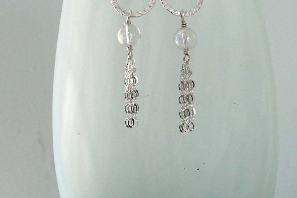 Quartz and Sterling Earrings