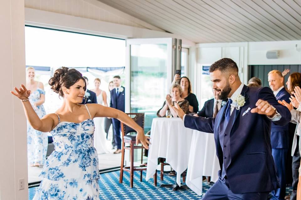 Guests dancing