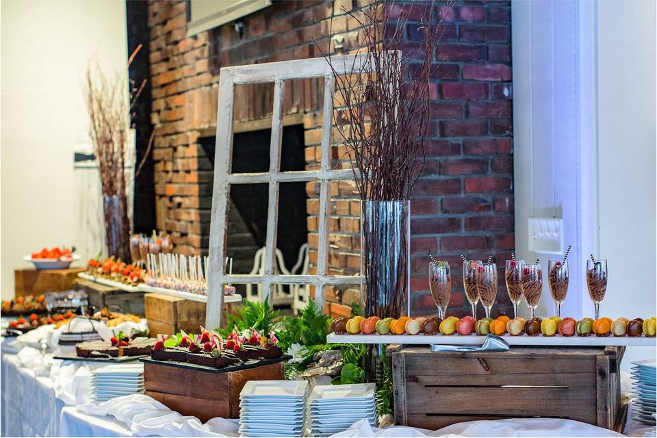 Dessert setup