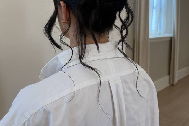 Textured updo