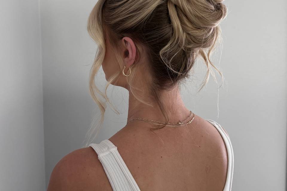Textured updo